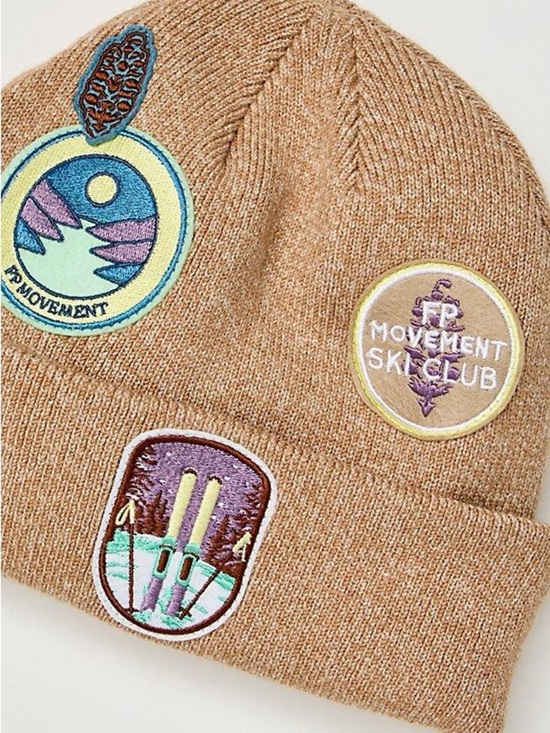 NWOT Free People FP Movement Park Patch Beanie main image 5